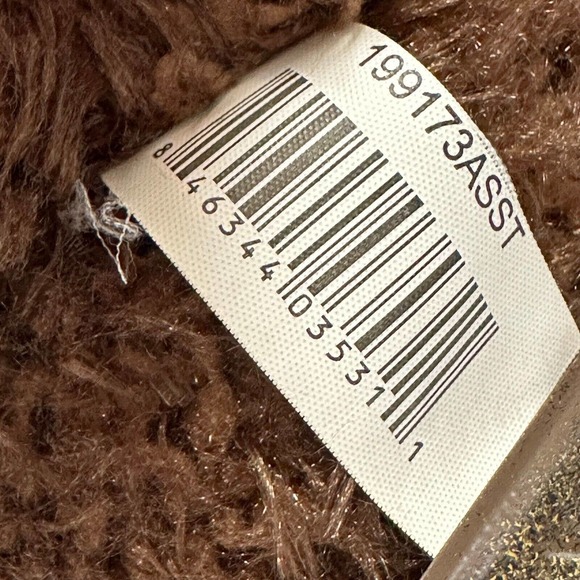 Cuddly Boutique Brown TEDDY BEAR w/paw print Wild Animal Plush 18", SUPER CUTE! - Picture 4 of 13